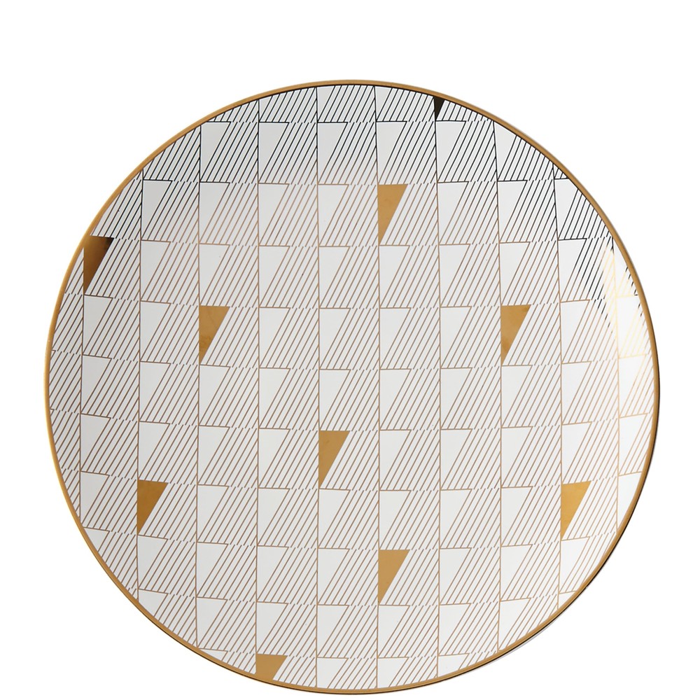 Plato de ensalada de oro blanco Trianna, 1,27 lb