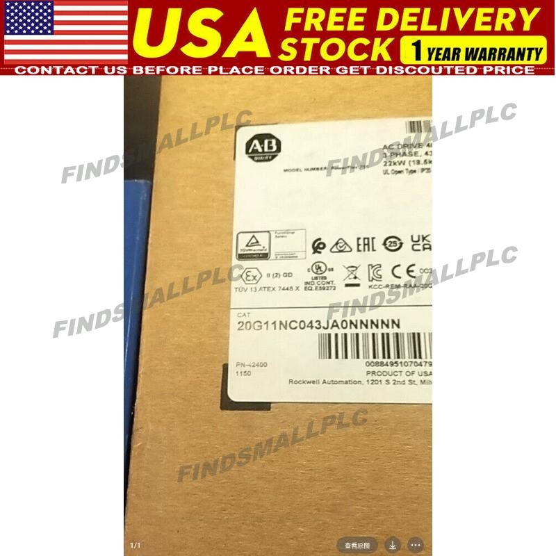 Allen-Bradley NEW 20G11NC043JA0NNNNN PowerFlex 755 AC Drive US Free Tax