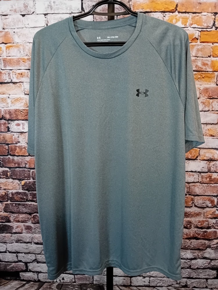 Under Armour Heatgear Men's The Tech Tee Short Sleeve T-shirt Sz 2XL Loose Blue