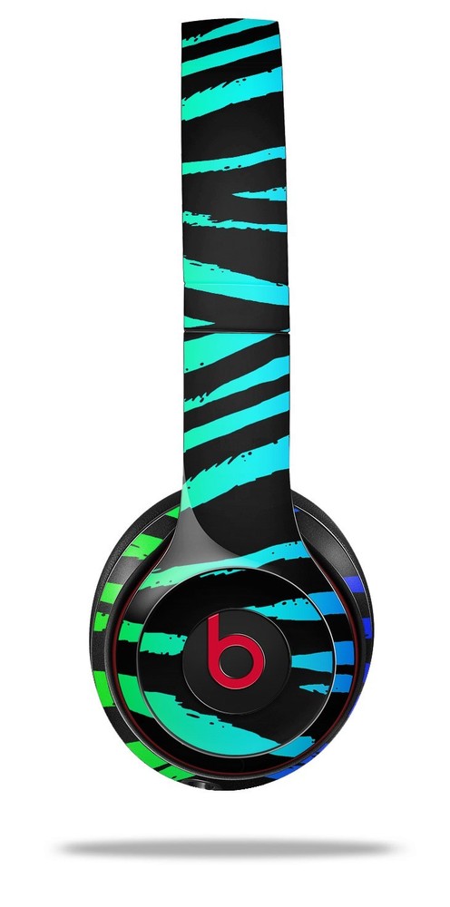 Skin Beats Solo 2 3 Rainbow Zebra Wireless Headphones NOT INCLUDED