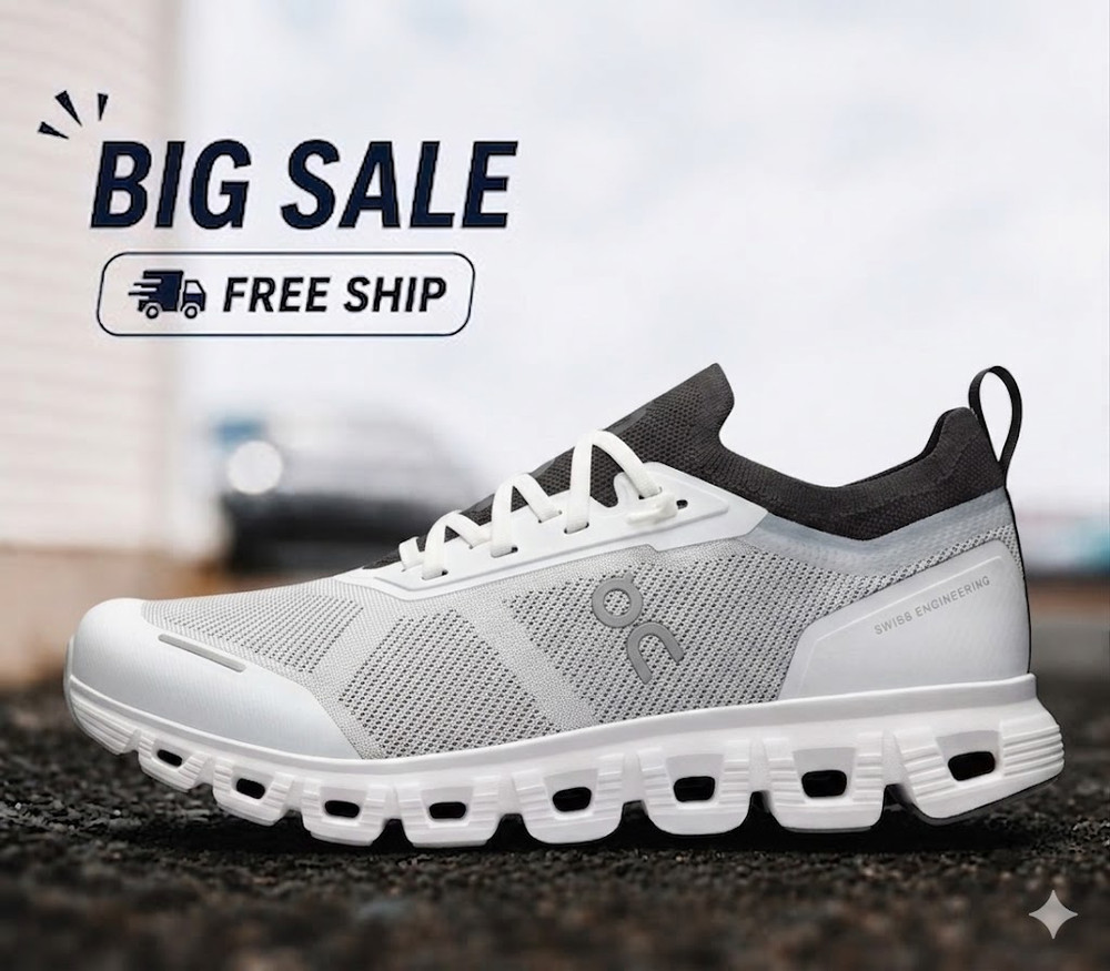 On Men's Cloud 6 Versa Color White | Black Authentic