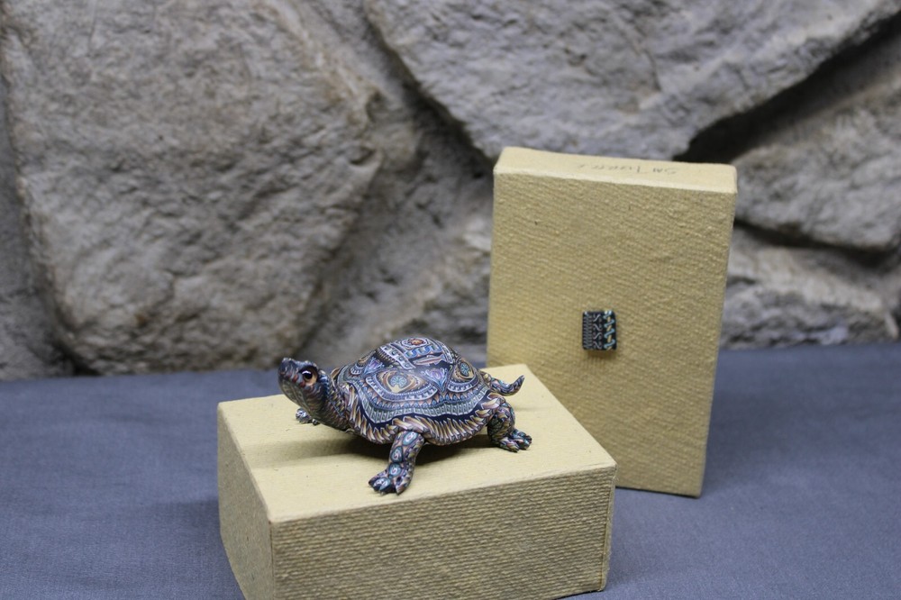 2004 Jon Stuart Anderson Polymer Clay FIMO Turtle Art Sculpture C9