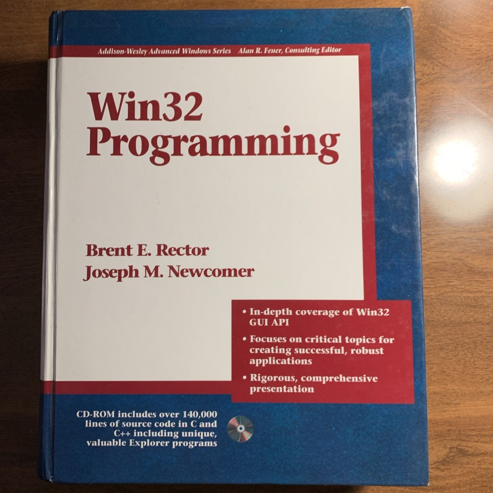 Win32 Programming by Brent Rector Joseph M. Newcomer 1997 Hardcover  With CD-ROM