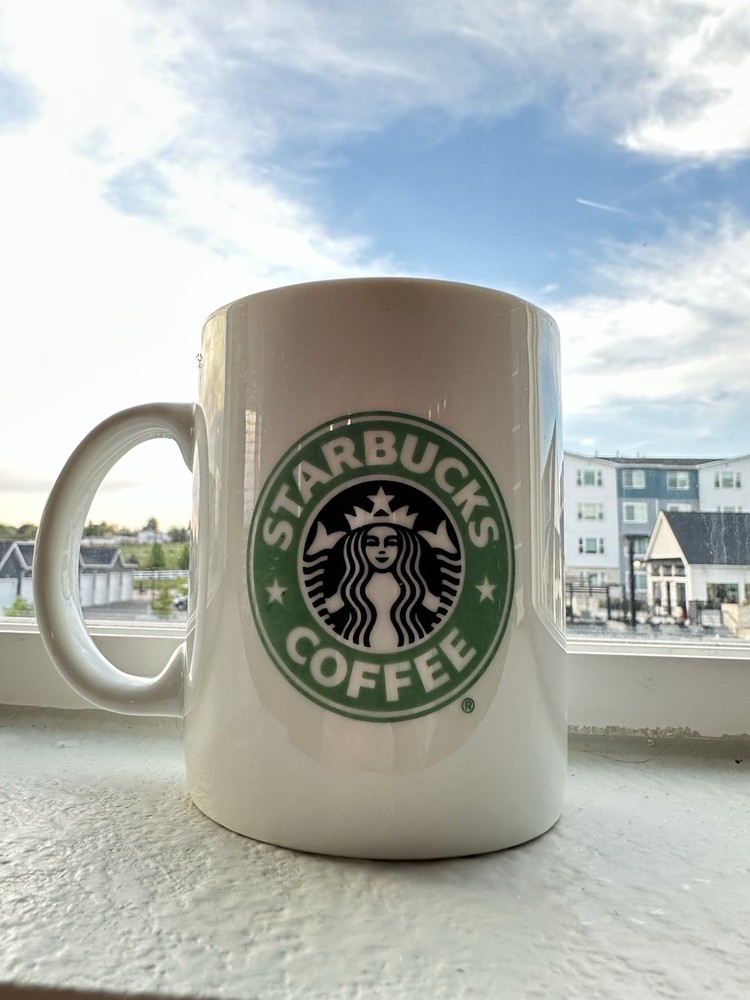 Vintage Starbucks Mug Green Siren Logo Taiwan 12oz 1990s Rare Coffee Cup