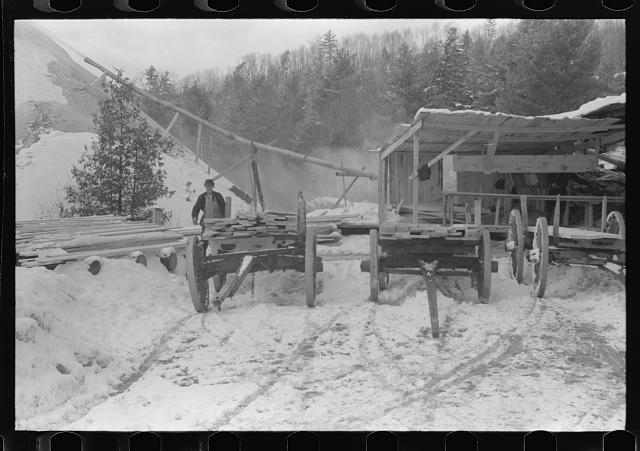 Photo:Warren New Hampshire 1938 Hurricane Sawmill Timber Damage 1930s