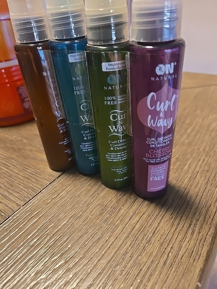 Organic Natural Curl & Wavy Cherry Blossom Conditioner Detangler 2oz Bulk Lot  