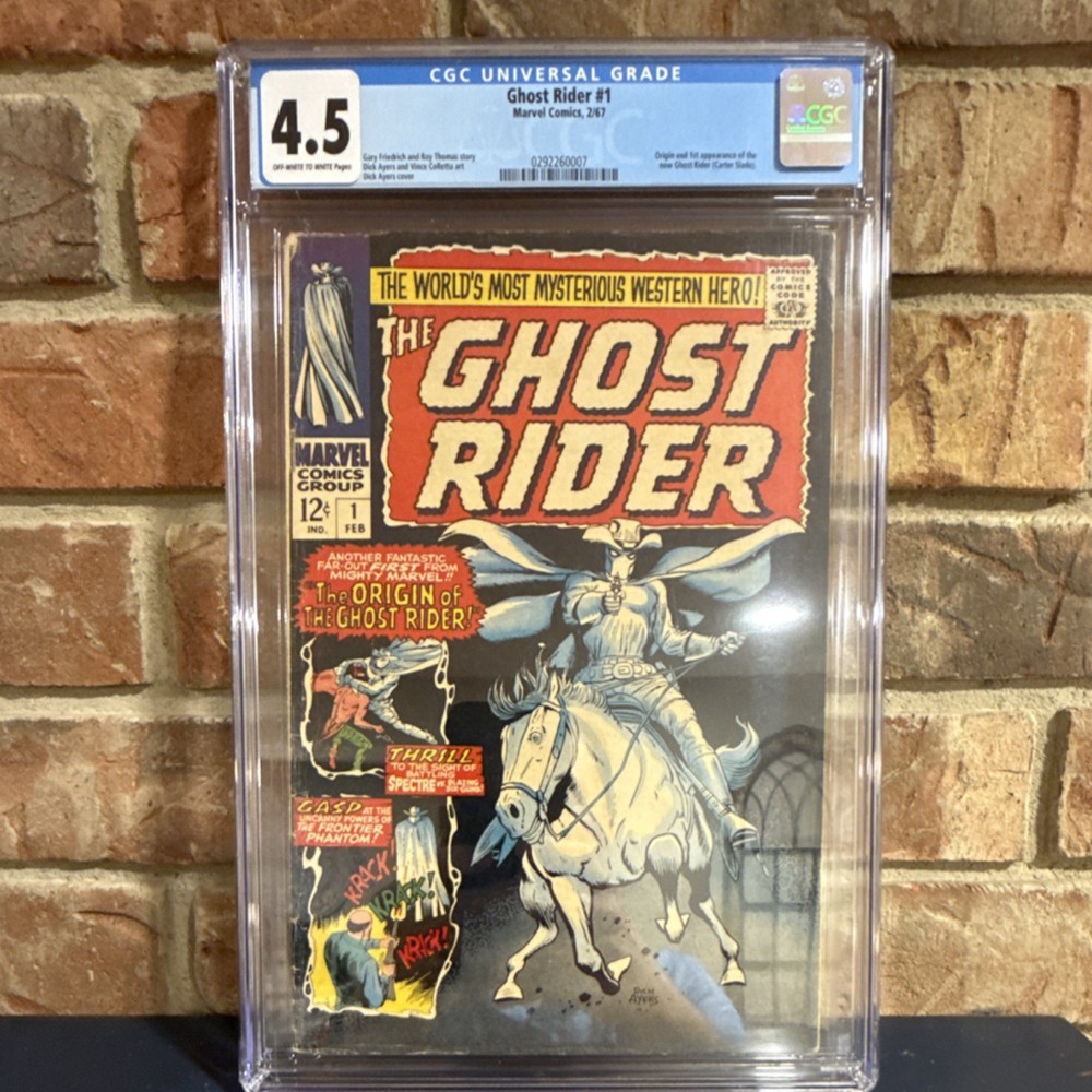 Marvel Comics The Ghost Rider #1 CGC 4.5 Silver Age Key Issue 1967