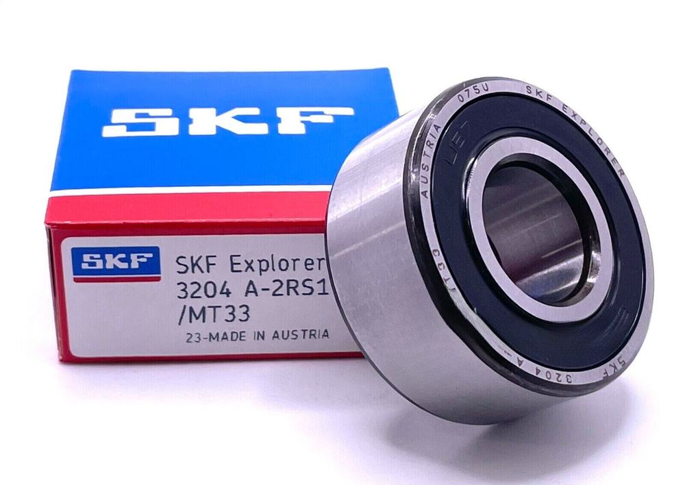 SKF 3204 A-2RS1/MT33 Double Row Bearing, (SKF 5204-2RS) 20x47x20.6mm