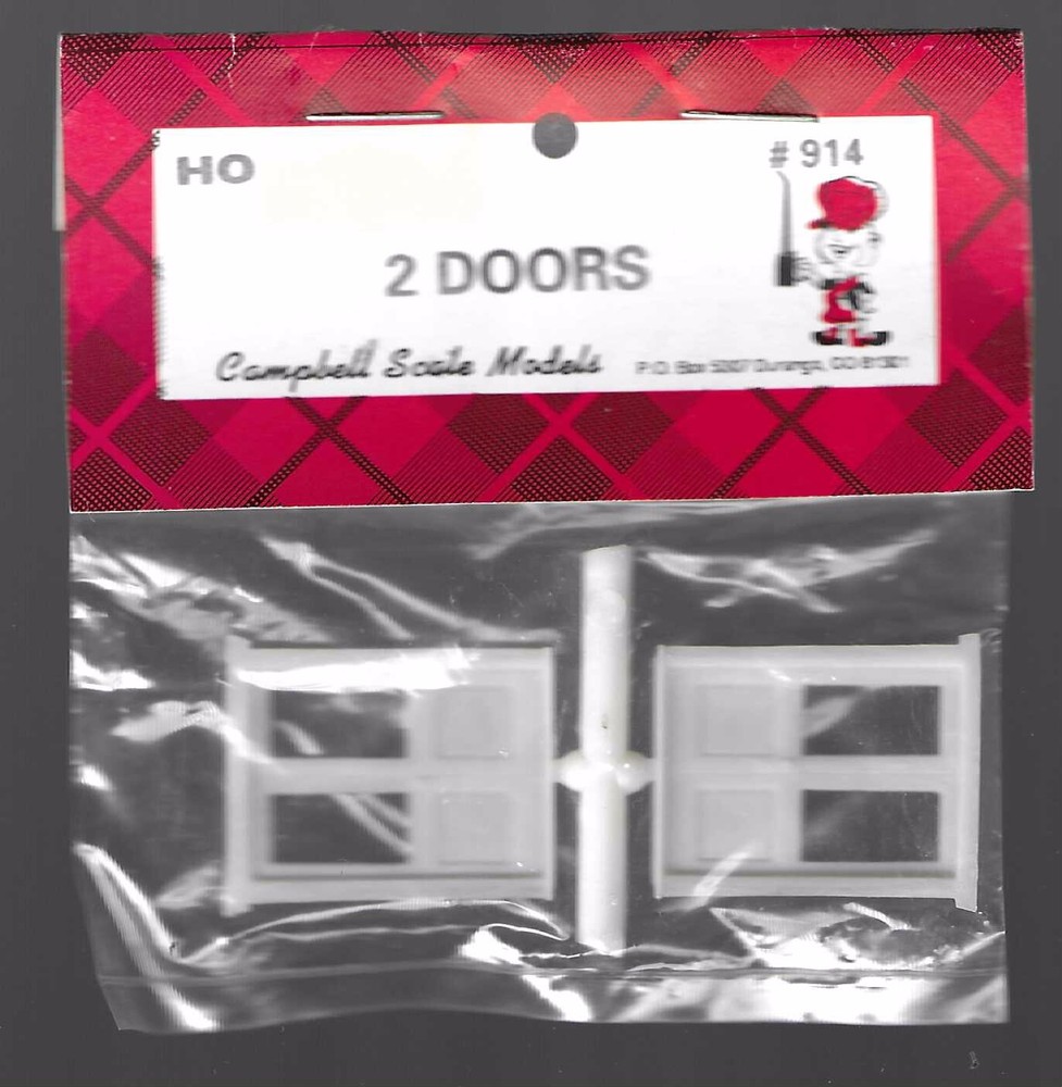 Campbell 2 Doors #914 Scratch Building Supplies/Details
