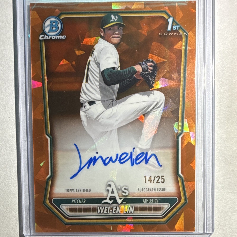 Bowman 2026 Sapphire Wei-En Lin Athletics 1st Bowman Orange Auto /25 BSPA-WL