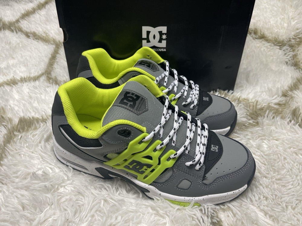 🧡*NIB*DC Shoes AT-2 Aerotech Skate Trainers Shoes Men's Size 10 - Green/Black