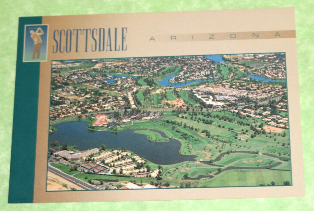 Vintage Souvenir Travel Postcard Golf Scottsdale AZ