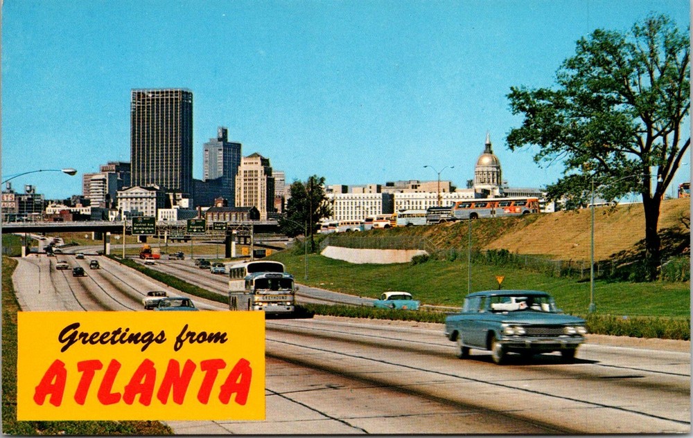 Dr Jim Stamps Postcard Greetings From Atlanta Georgia