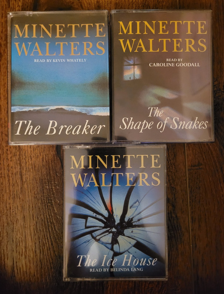 THE BREAKER, ICE HOUSE & SHAPE OF SNAKES By Minette Walters (Audio Cassette)