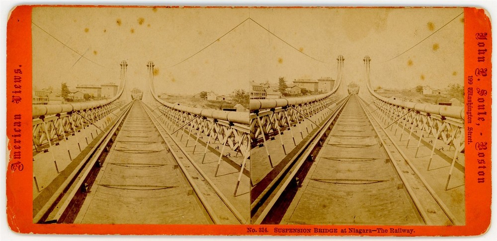 NEW YORK SV - Niagara Falls - Suspension Bridge - JP Soule 1860s