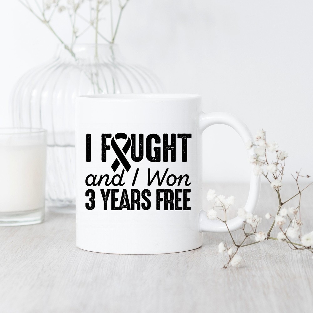 Melanoma Cancerversary 3 Years Free Mug Melanoma Cancer Survivor Melanoma Cancer