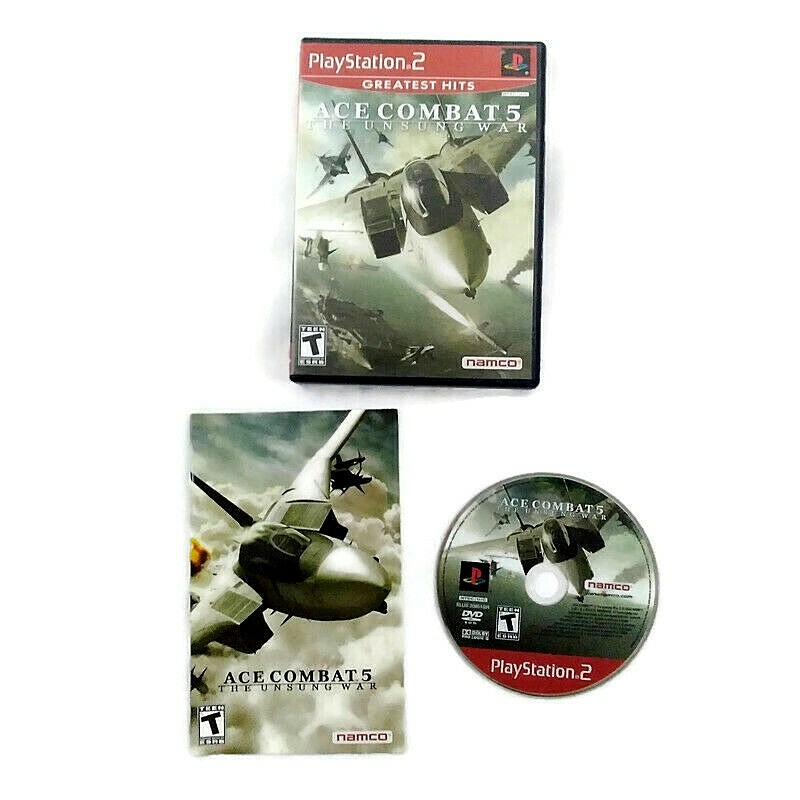 Ace Combat 5 The Unsung War PS2 Complete with Manual Sony PlayStation 2 Game-image