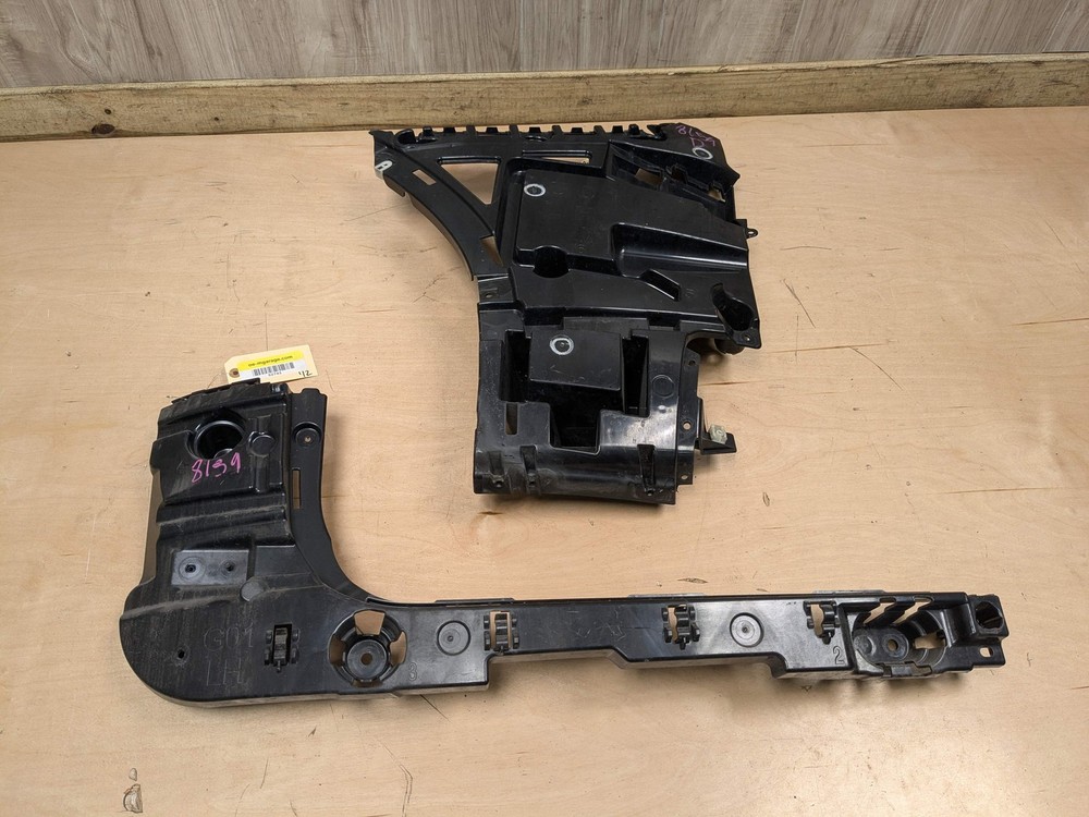 18-21 BMW G01 F97 X3 Rear Bumper Left Driver Side Guide Brackets Mounts Supports