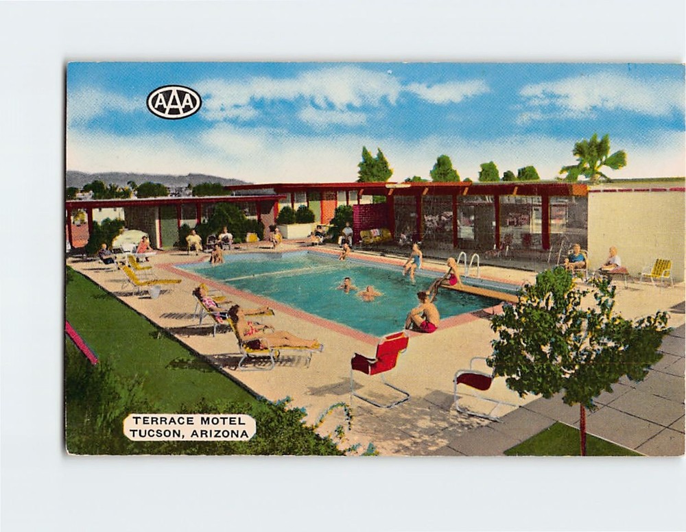 Postcard Terrace Motel Tucson Arizona USA