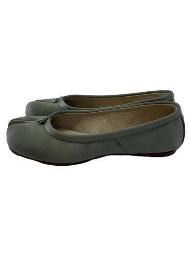 Maison Margiela Satin Ballet Flat Shoes 35 Grn S58Wz0117 FRh95