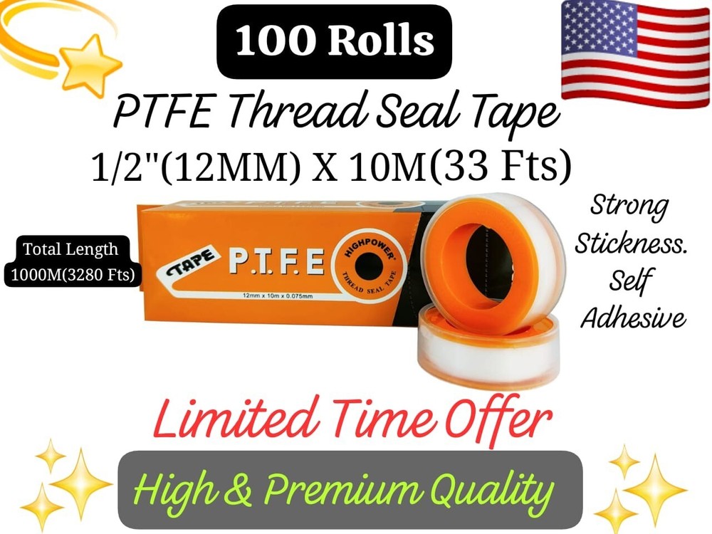 100 Rolls 1/2