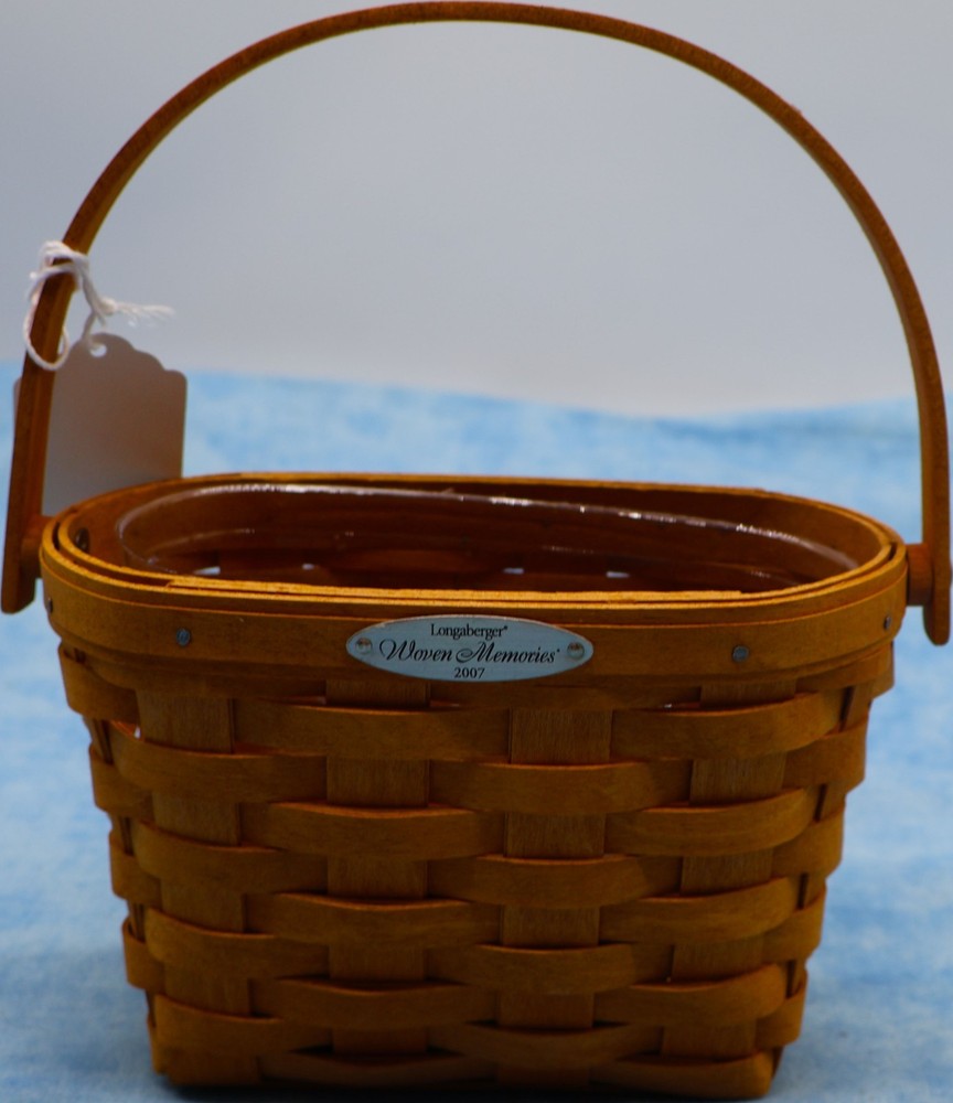 Longaberger 2007 Woven Memories Basket Signed Jeff Judy Jerry Protector