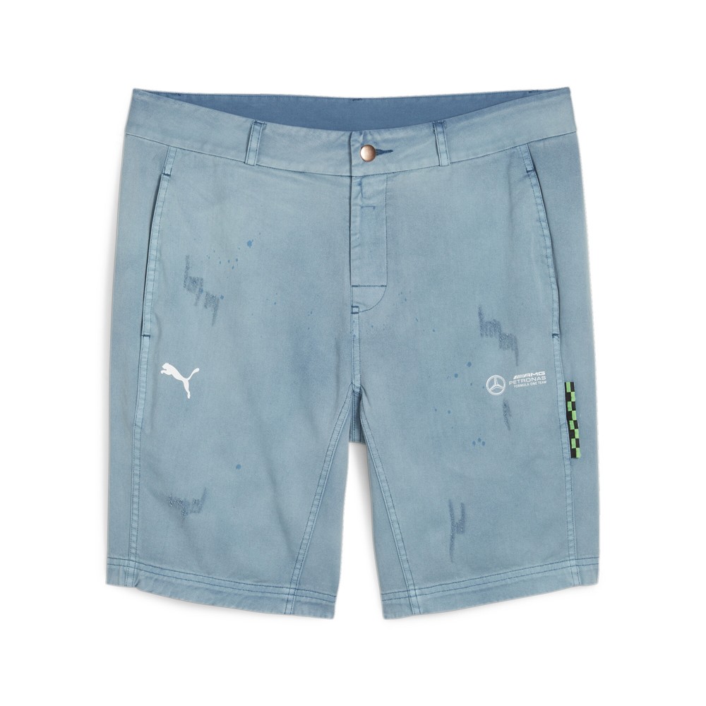 PUMA Mapf1 Crew Logo Shorts Mens Blue Casual Athletic Bottoms 62373707