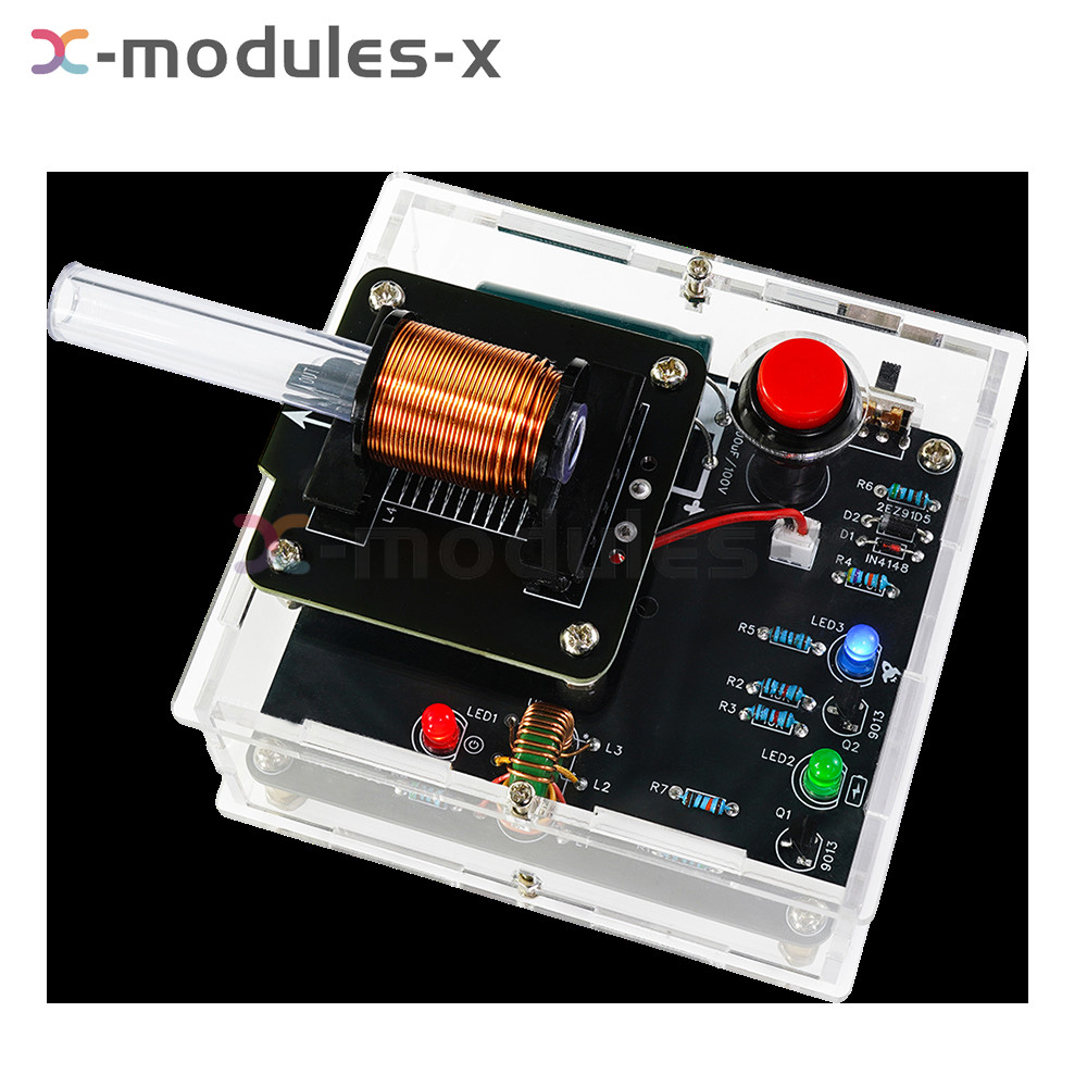 DIY Electric Magnetic Transmitter Kit Soldering Learn Electronics Kit + Case New