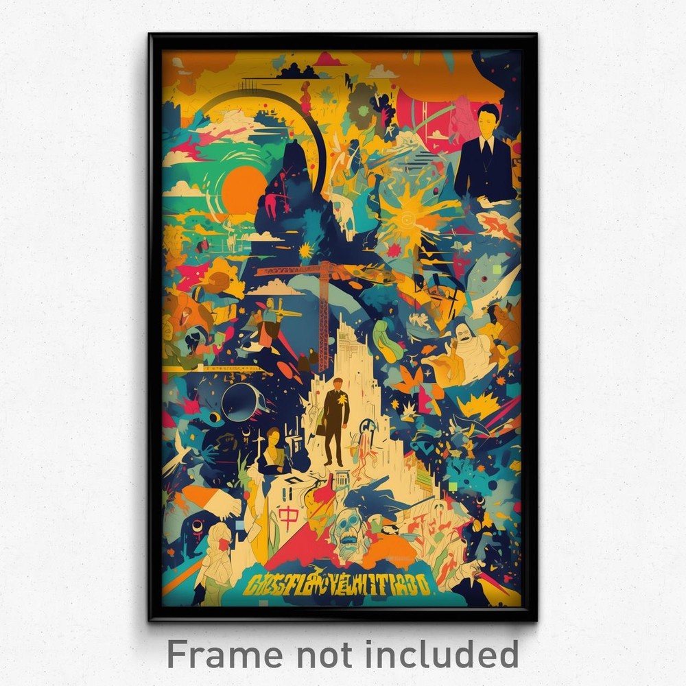 Vintage German Film Poster - Interesting Brickyard Retro Art Print