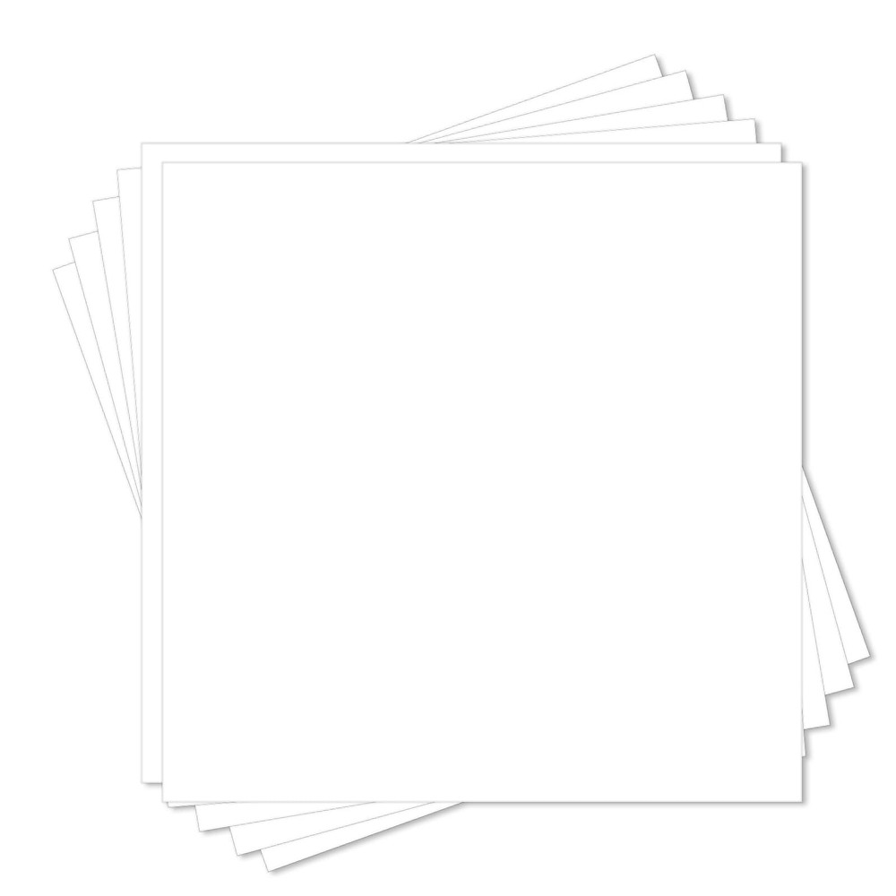 White Cardstock 12x12-24 Sheets Cardstock Paper, Goefun 80lb White Card Stock...