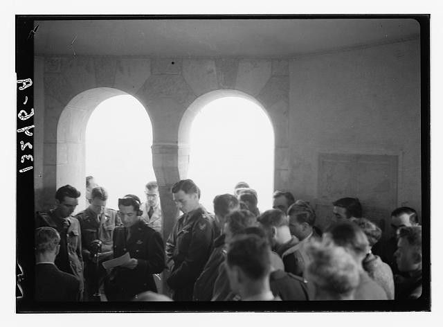 Easter Broadcast,YMCA Tower,1945,Jerusalem,Israel,Middle East,1945,Matson,1