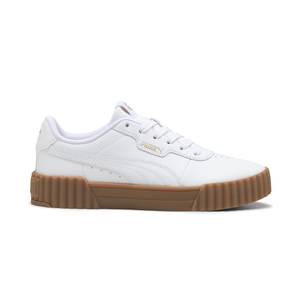 PUMA Carina 3.0 Lace Up  Womens White Sneakers Casual Shoes 40036507