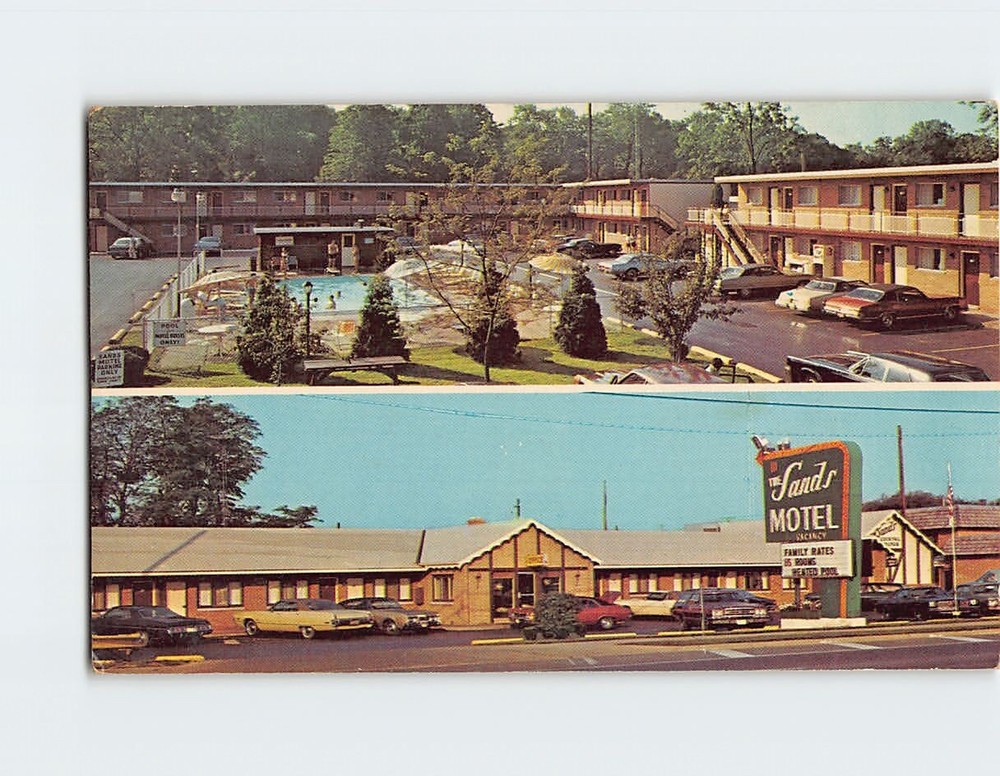 Postcard The Sands Motel Sandusky Ohio USA