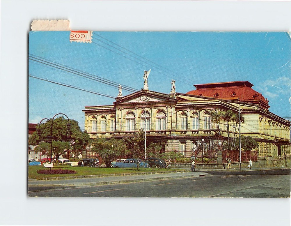 Postcard National Theater San Jose Costa Rica