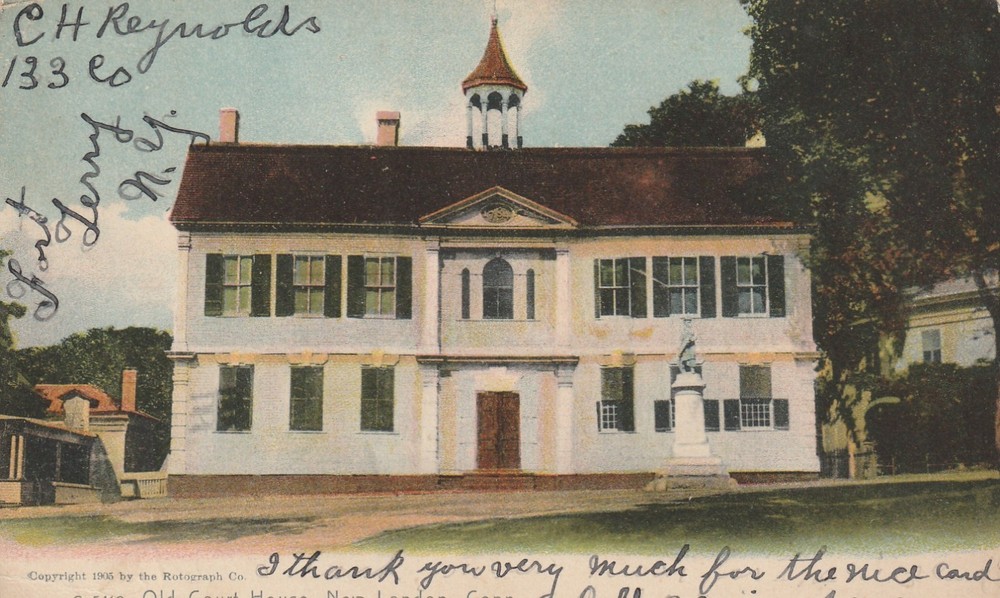 Old Court House, New London CT Undivided Back Vintage Postcard A 7999