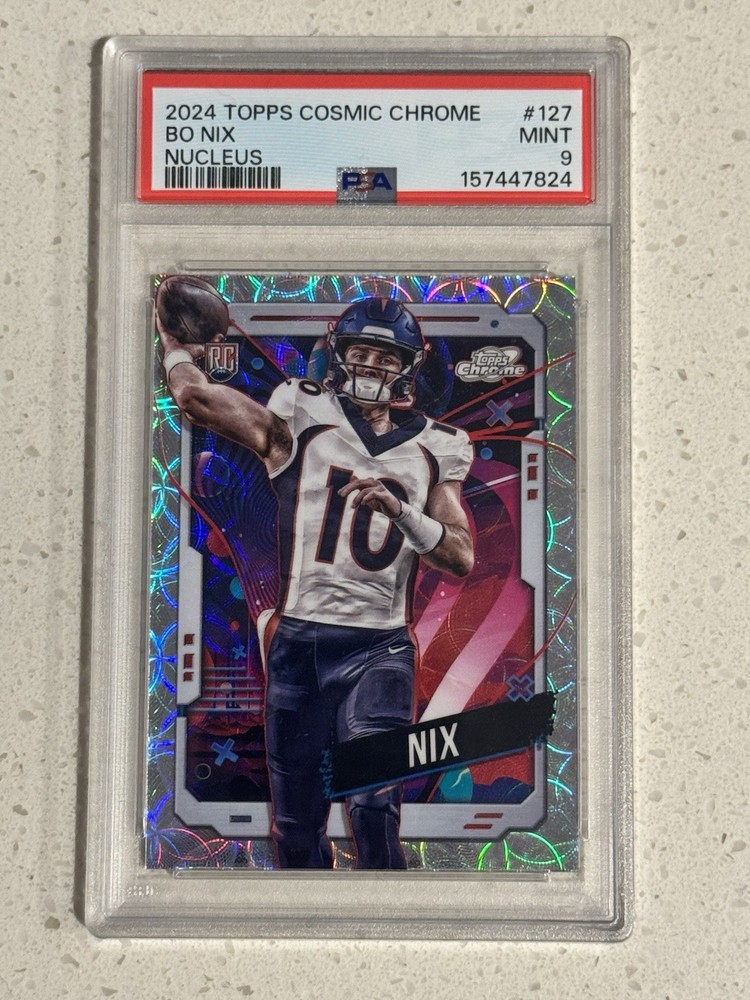 2024 Topps cosmic Chrome - Nucleus - Bo Nix PSA9