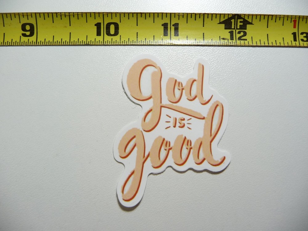 Religious God Is Good Decal Sticker for Church Faith Christian Devotion