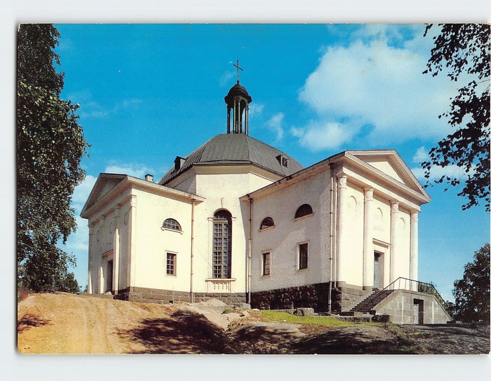 Postcard Church Jämsä Finland