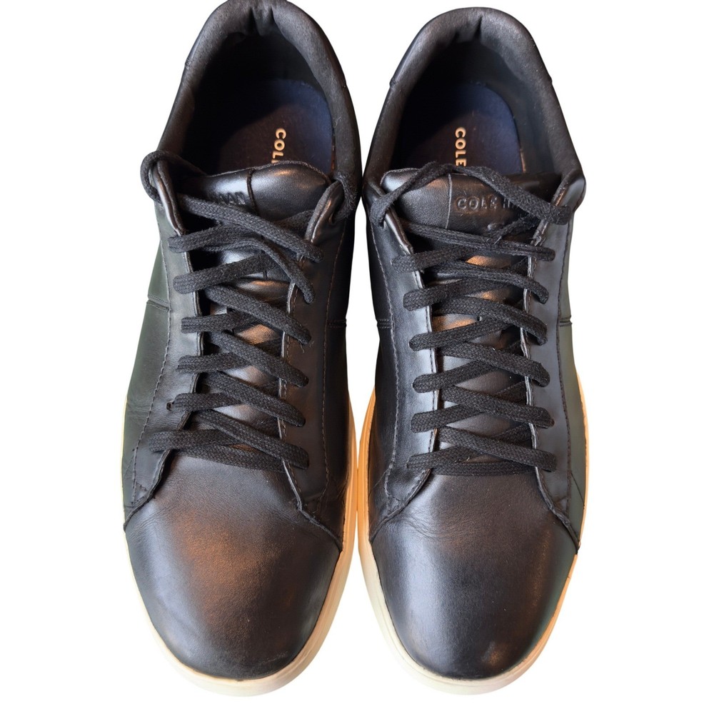 Cole Haan Grand.OS Black Leather Oxford Sneakers Size 13 Comfort Casual Shoes