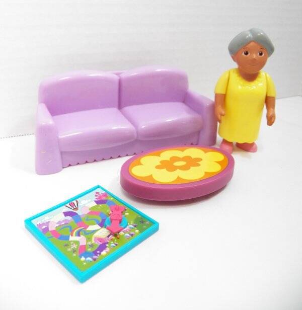 ~Fisher Price~ Dora The Explorer Dollhouse Living Room Game Time w/ Abuela-image