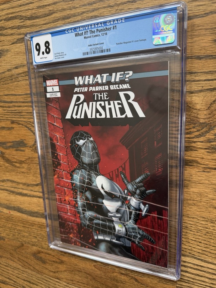 What if Peter Parker Became Punisher 1, Jusko Variant Cover, CGC Graded 9.8