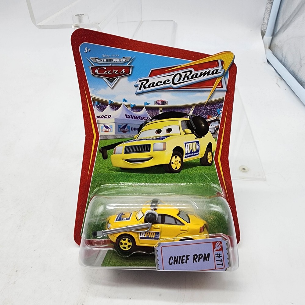 Disney Pixar’s Cars Race O Rama Chief RPM #77 Diecast Toy Car (NEW)
