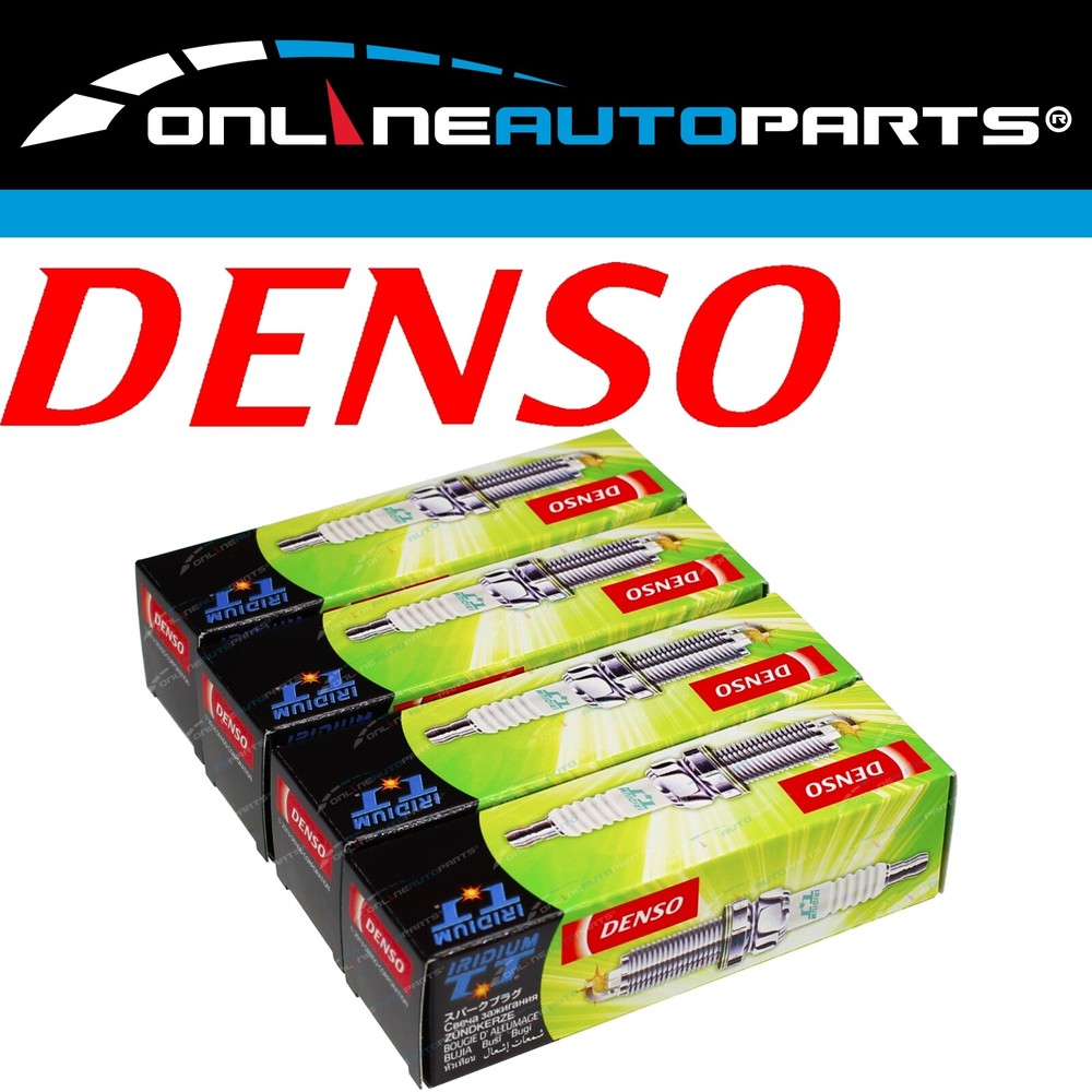 Set of 4 Denso Spark Plugs for Mitsubishi Outlander ZF 4 cyl 2.4L 4G69 2004~2006
