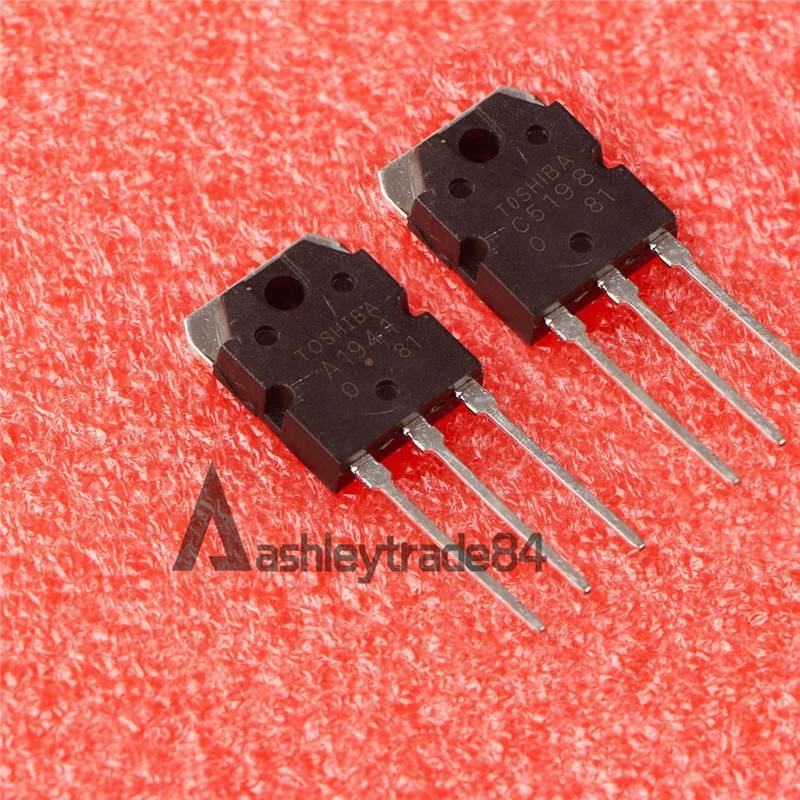 NEW 5pair(10pcs) TOSHIBA 2SA1941 & 2SC5198 A1941 & C5198 TO-3P Transistor