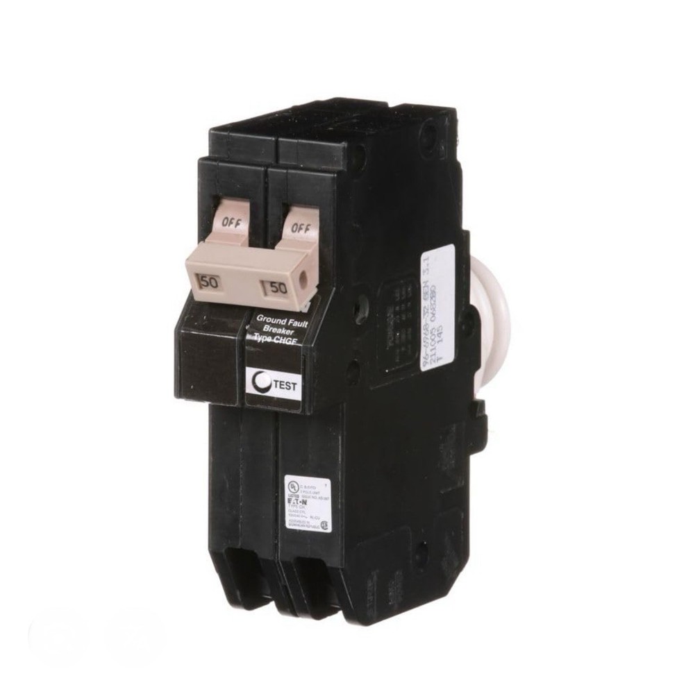 Circuit Breaker Eaton  CHN250GF 50 Amp 2 Pole Self Test GFCI NEW IN BOX FREE📦