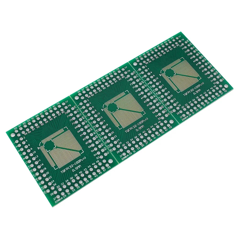 10PCS LQFP Adapter Board 32-100 Pin DIP Converter 38x46mm Pitch Transfer PCB