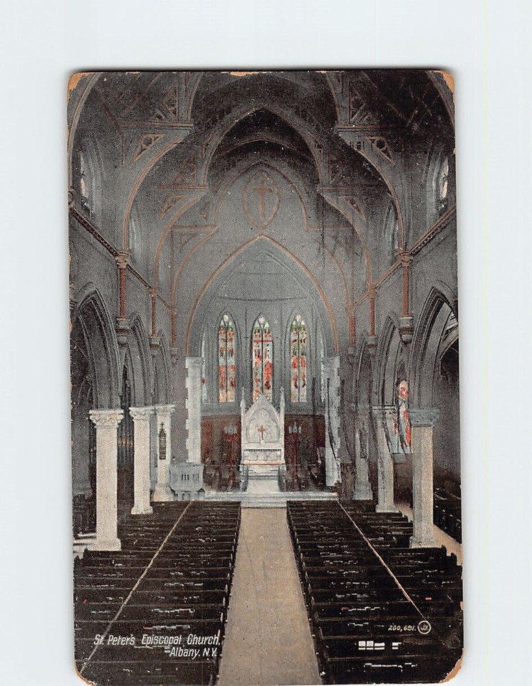 Postcard St. Peters Episcopal Church Albany USA