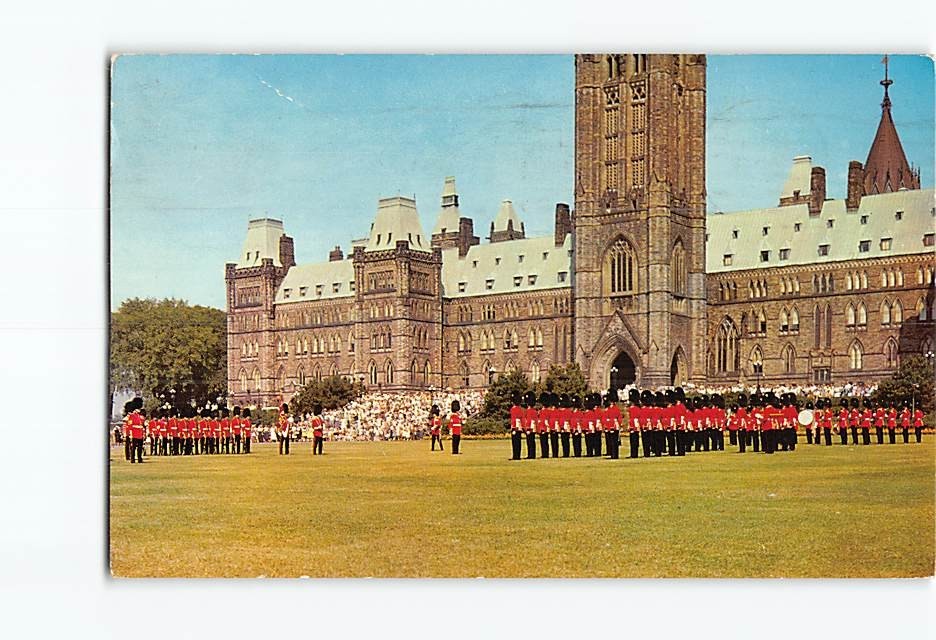 Postcard Changing Of The Guard Parliament Hill Ottawa Canada