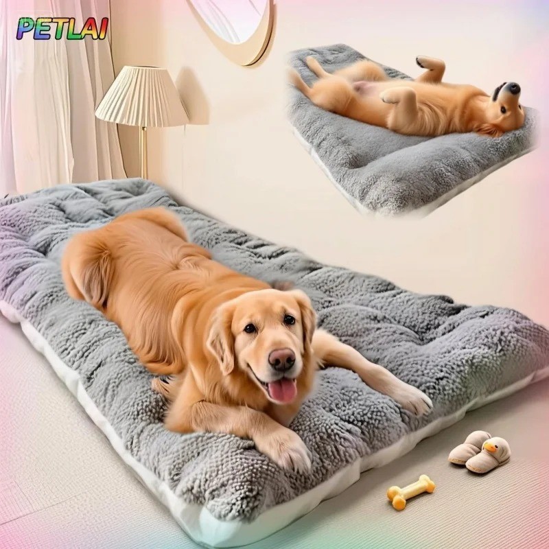 XXLargePlush Dog Bed Sofa Thickened Super Soft Polyester Pet Mat