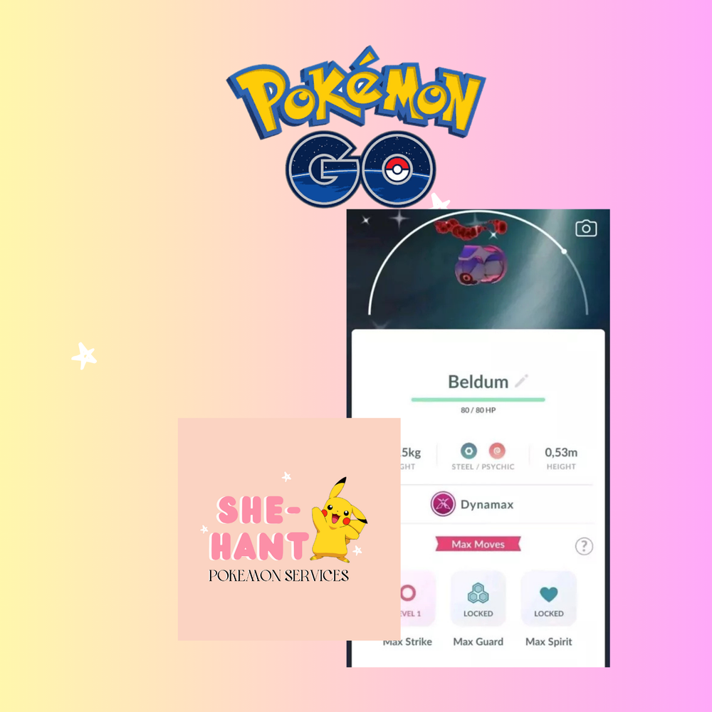 Pokémon Go Shiny Dynamax Beldum for PTC 20k Stardust or Trade Offer